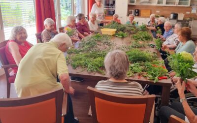 Kräuterbuschen Weihe im Kreisaltenheim Trostberg